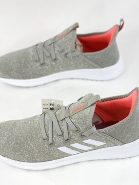 adidas Cloudfoam Pure Running Shoes - Metal Grey Coral EG3845